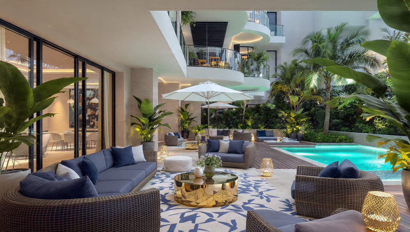 MAISON VALLORE Outdoor Lounge in Banana Island Lagos